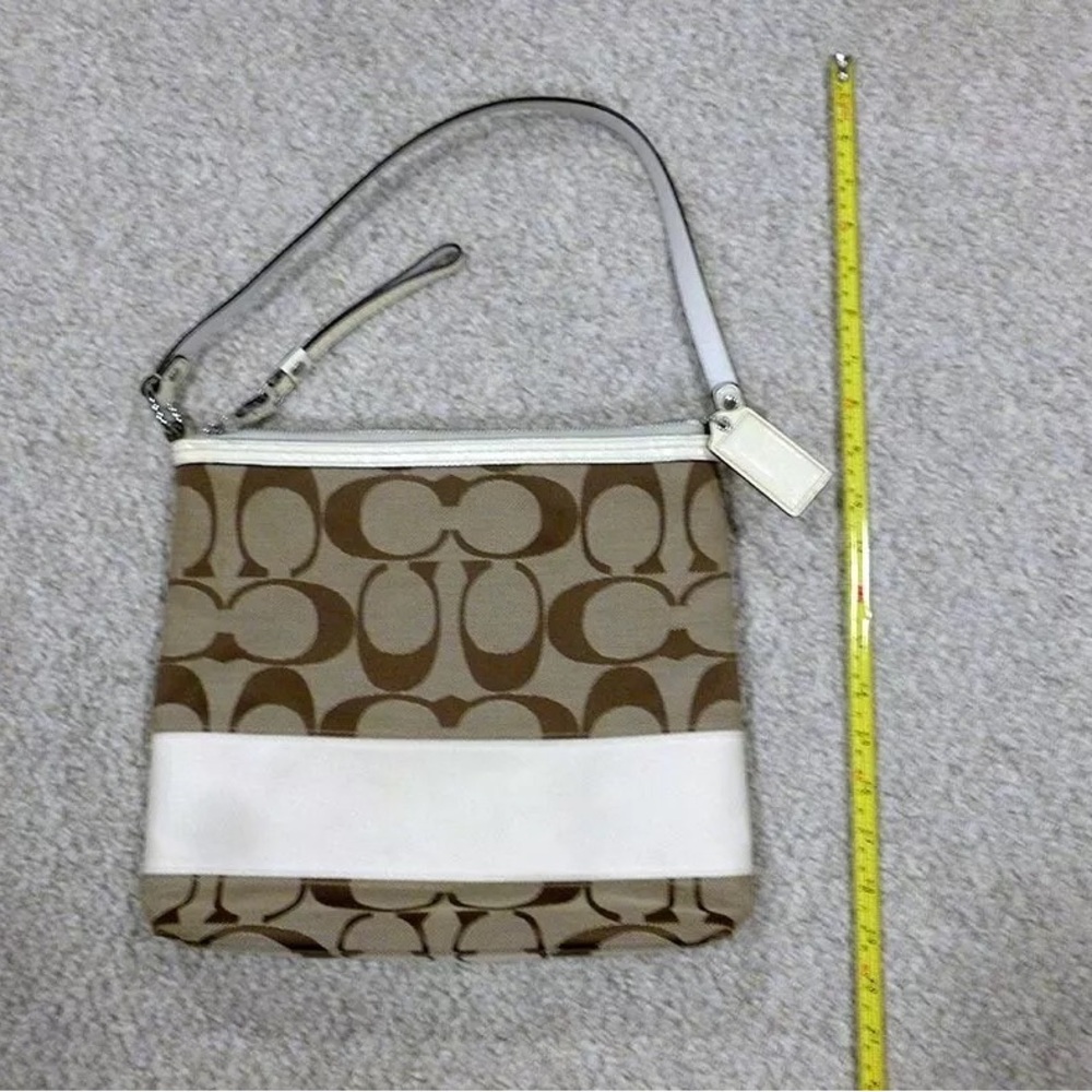 SWEET VTG COACH TRUE 50's SHOULDER BAG DESIGN AUTHENTIC LEATHER/ CANVAS